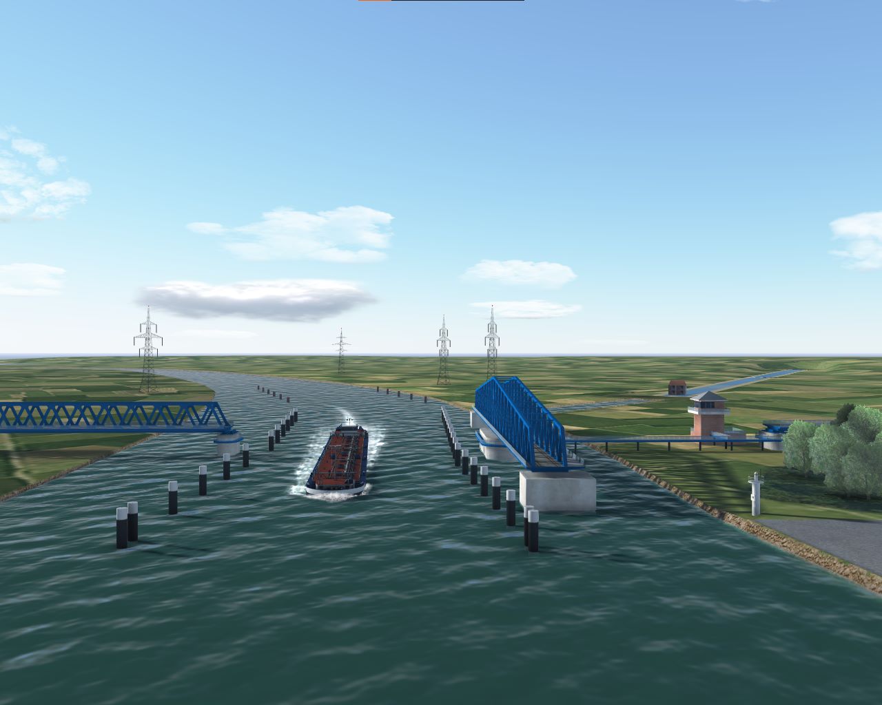 Die Visualisierung der neuen Huntebrücke, Credit: nautitec