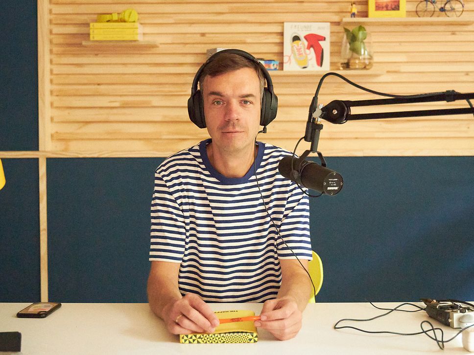 Matze Hielscher im Tonstudio