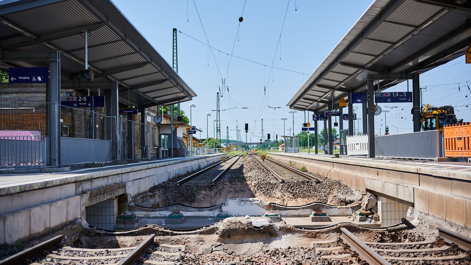 Sanierung des Bahnhofs Biblis