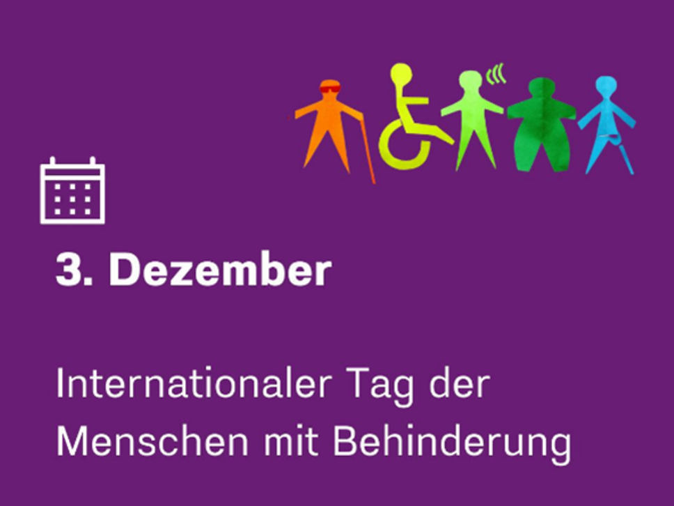 Logo zum Internationalen Tag der Menschen mit Behinderung