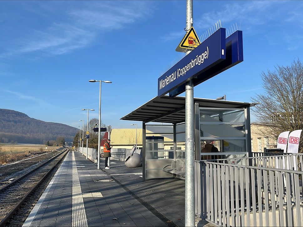 Der neue Bahnhof Marienau 