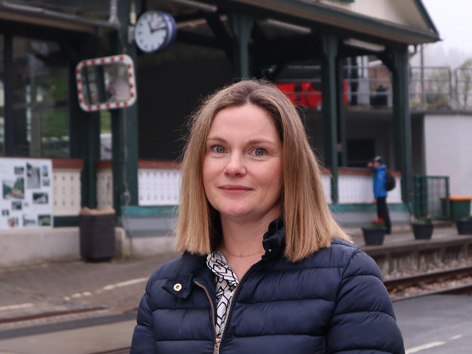Foto Sandra Diaz Illanes, Leiterin der Oberweißbacher Berg- und Schwarzatalbahn