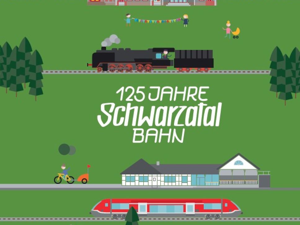 Grafik - 125 Jahre Schwarzatalbahn