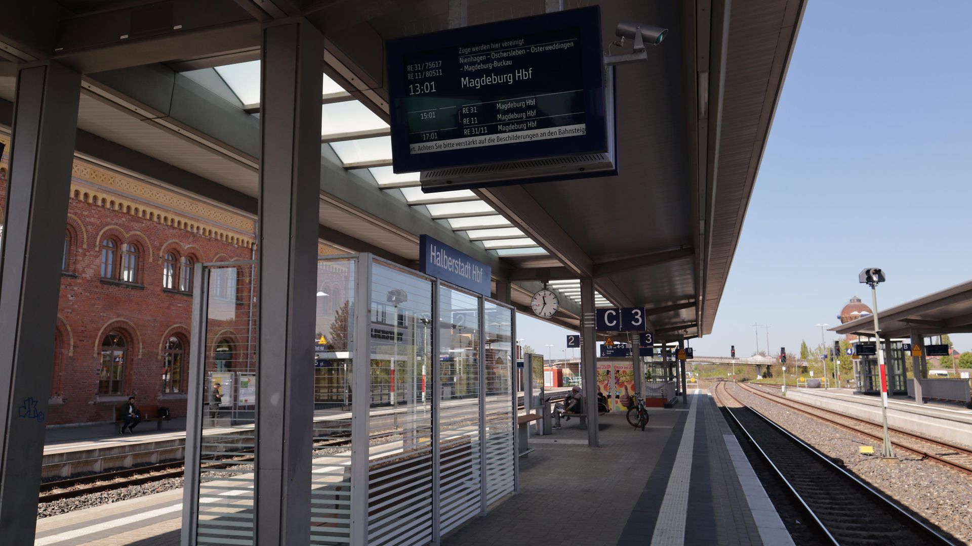 Bahnhof Halberstadt - Bahnsteig