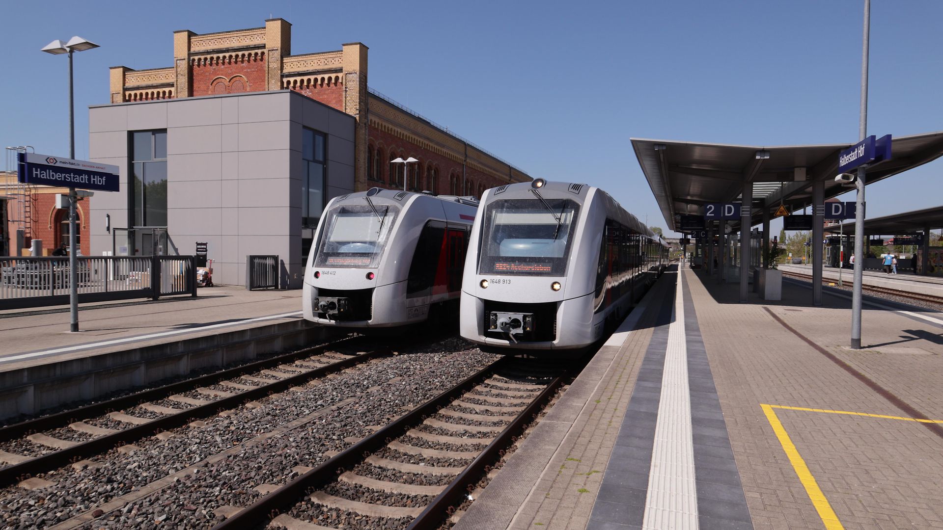 Bahnhof Halberstadt - Bahnsteig
