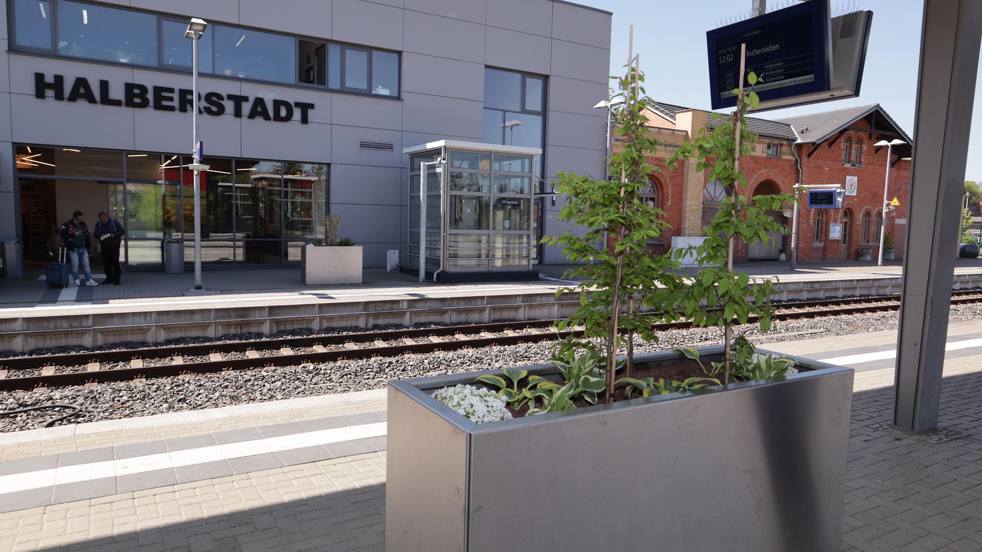 Bahnhof Halberstadt - Bahnsteig