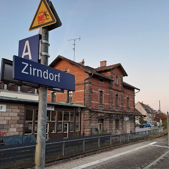 Modernisierungsarbeiten im Bahnhof Zirndorf.