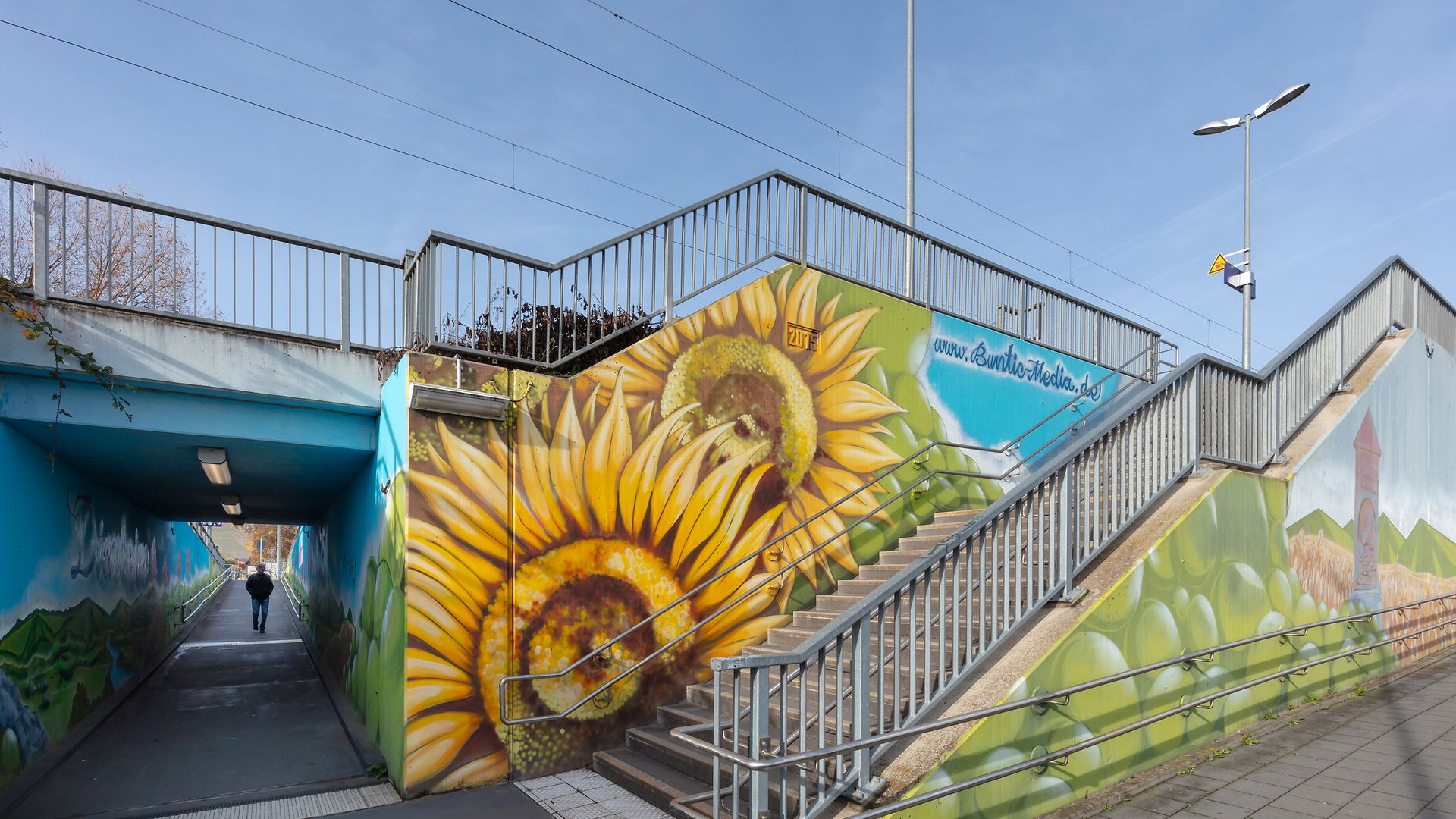 Dienheim - Personenunterführung und Bahnsteigzugang