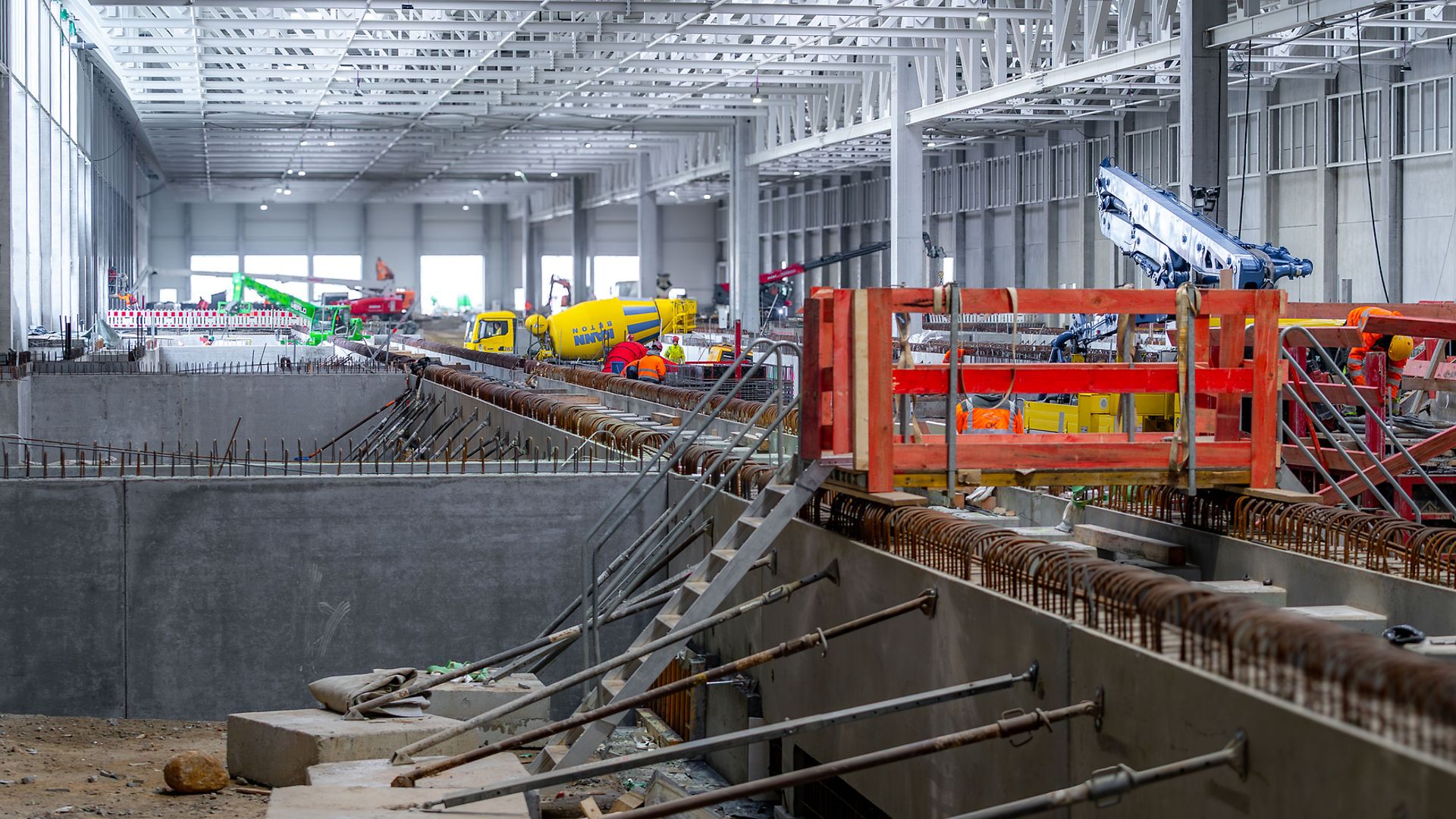 DB Fahrzeuginstandhaltung GmbH - Neues Werk Cottbus - Baufortschritt Halle 1 (Februar 2026)