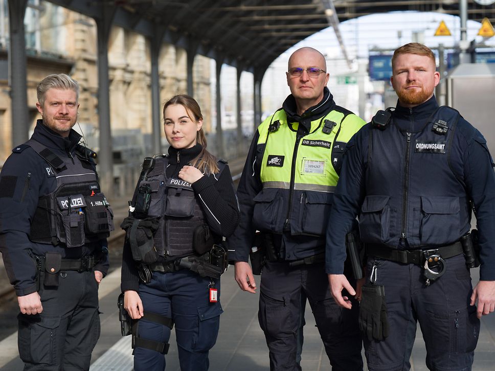 Neue Quattro-Streife am Hauptbahnhof Halle (Saale)