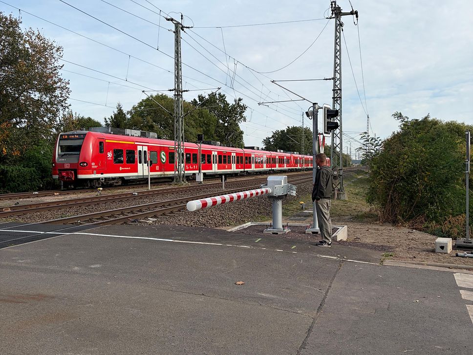 Bahnübergang Garten-/Leninstraße in Gerwisch