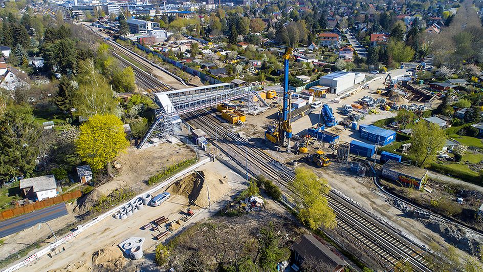 Luftaufnahme Bauarbeiten 