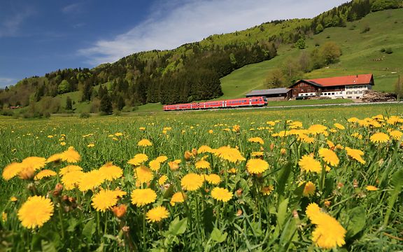 Regionalexpress in Bayern unterwegs